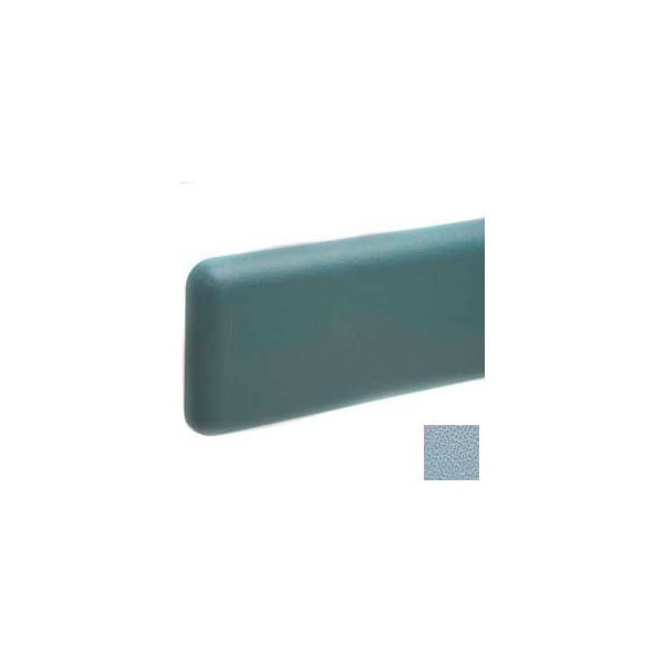 Pawling Wall Guard W/Rounded Top & Bottom Edges, Aluminum Retainer, 6"H x 12'L, Blue Fog WG-6-12-369 - main